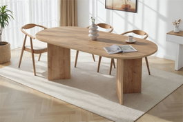 Hanah Home Mesa de Comedor Roble Zafiro